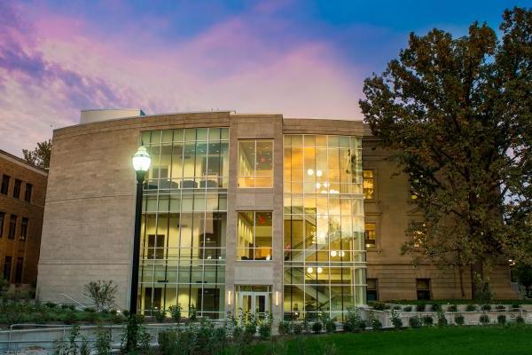 Normal Hall East Face at Sunset